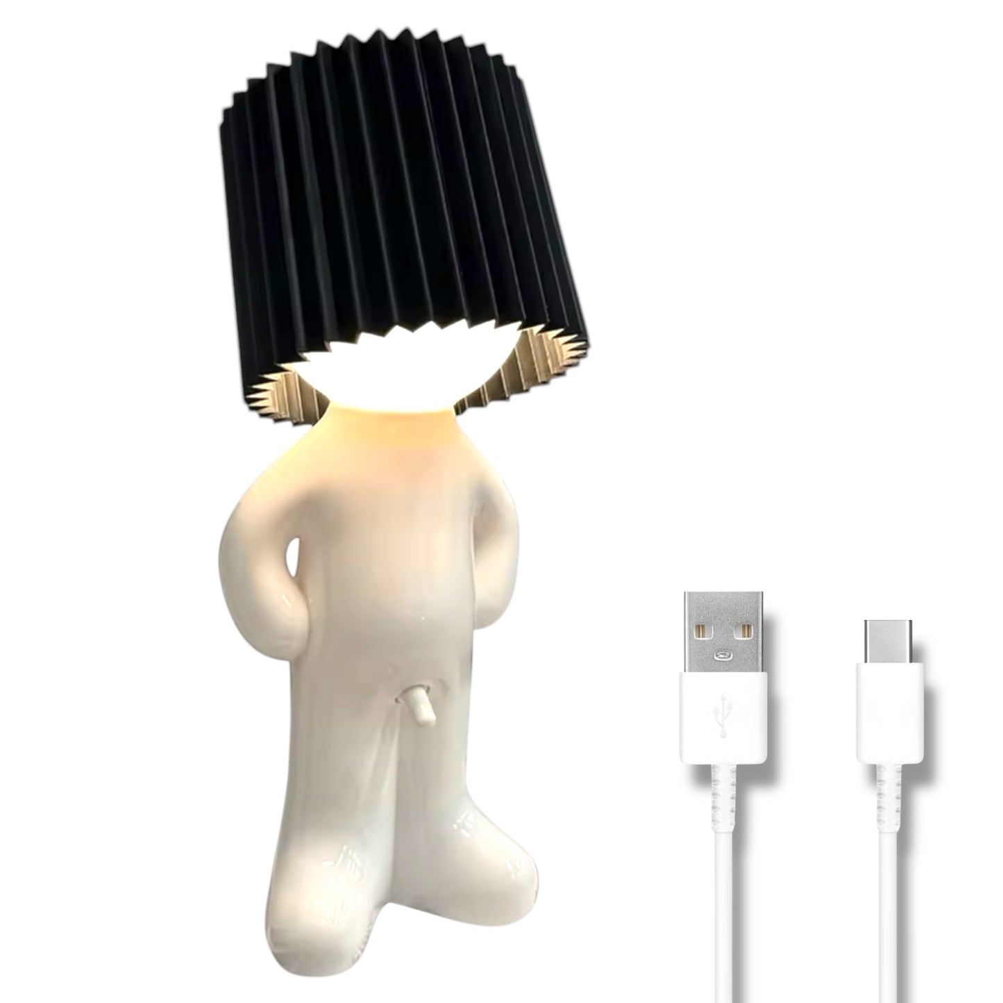 Mr. Lightdick – Ondeugende Design Tafellamp met USB-C Oplaadfunctie
