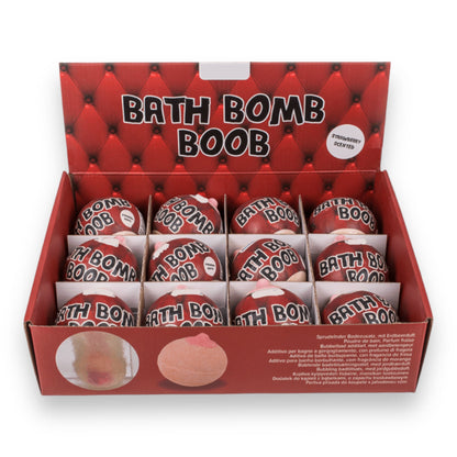 Kinky Pleasure - OB102 - Boob Bath Bomb - Strawberry Flavour