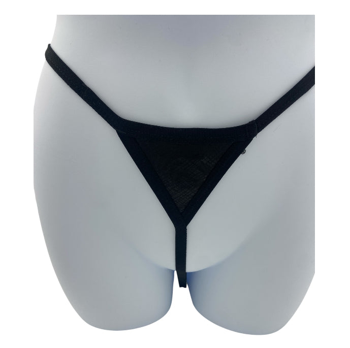 BodyQ Sexy Heren String – Zwart Croco met Roze – Erotische Herenlingerie – Maten S t/m XL