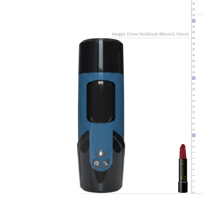 Bluetooth Masturbator met Rotatie & Thrust Functie 27cm
