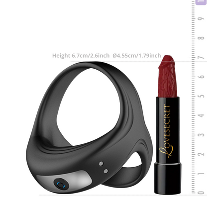 Oplaadbare Siliconen Cockring met Vibratie