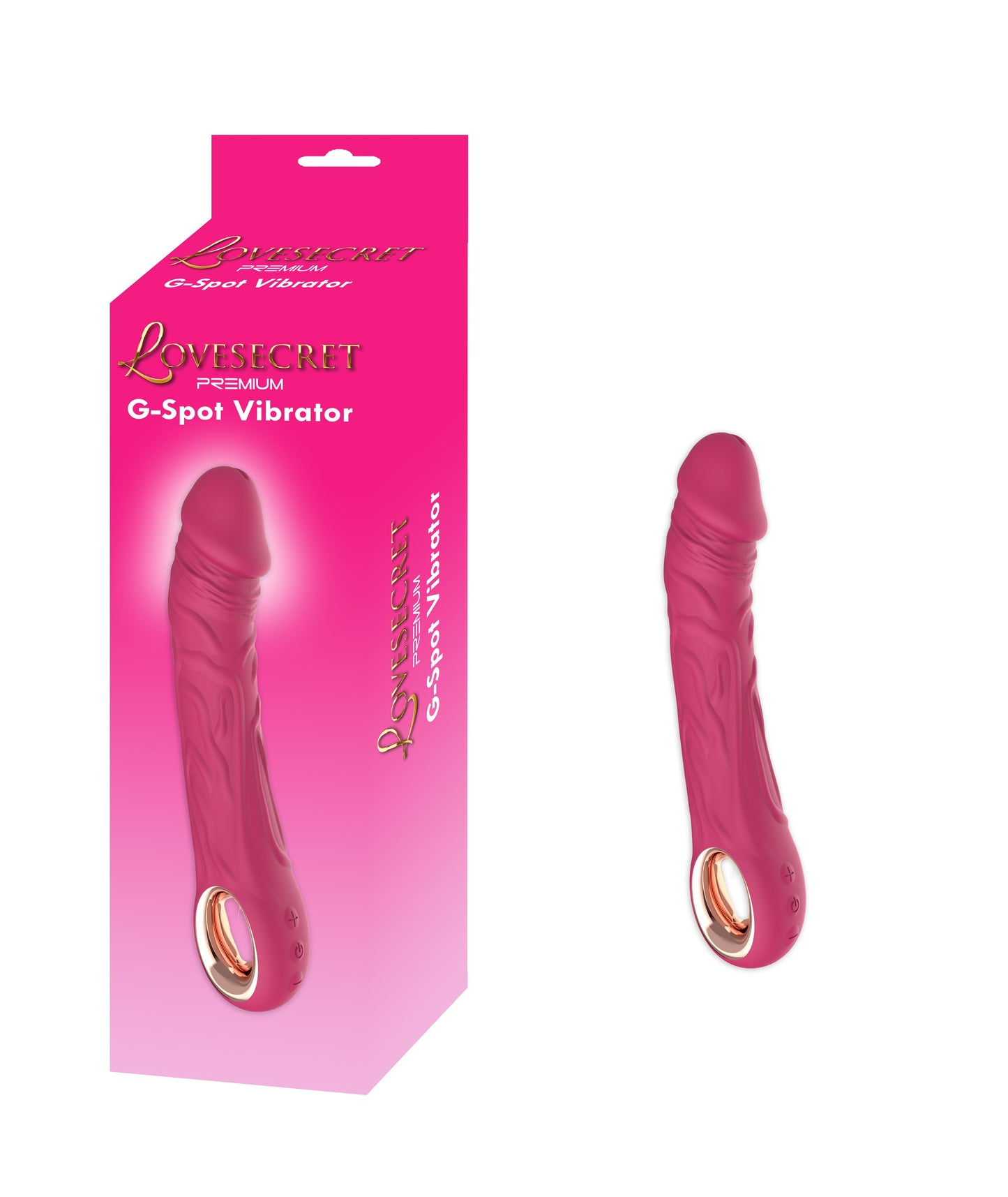 Lovesecret Premium – LS08 – G-Spot Realistische Vibrator – 10 Vibraties – Roze