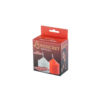 Sensuele Low Temperature Wax Play Kaarsen – Rood & Wit, 2 Stuks