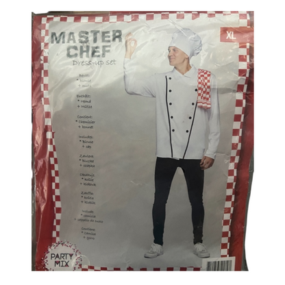 ky Chef Kok - Master Chef Kostuum – Ondeugende Chef Verkleedset voor Volwassenen