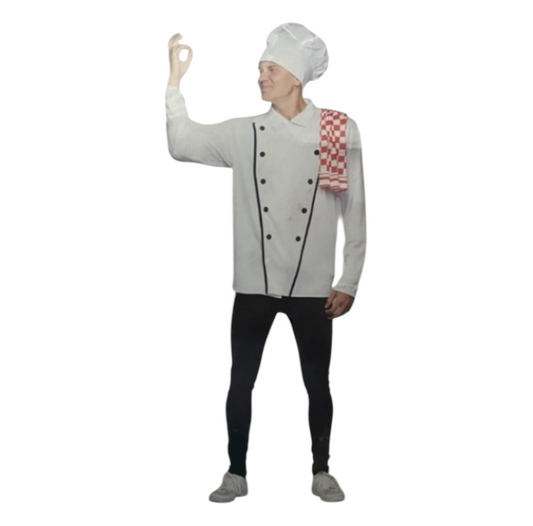 ky Chef Kok - Master Chef Kostuum – Ondeugende Chef Verkleedset voor Volwassenen
