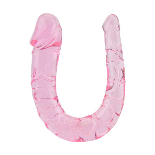 Dubbel Dildo Jelly Roze - 28 CM - N11951
