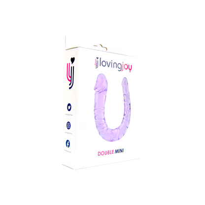 Double Dildo Jelly Purple - 28 CM - N11952