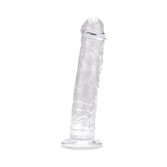 Transparante Realistische Dildo met Zuignap – 21,5 cm Inbrengbaar – N12184