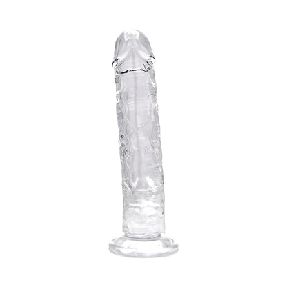 Realistische Dildo Transparant – Met Zuignap – 25,5 cm Inbrengbaar – N12185