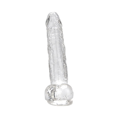Realistische Dildo met Ballen – Transparant – 21,5 cm Inbrengbaar – N12187