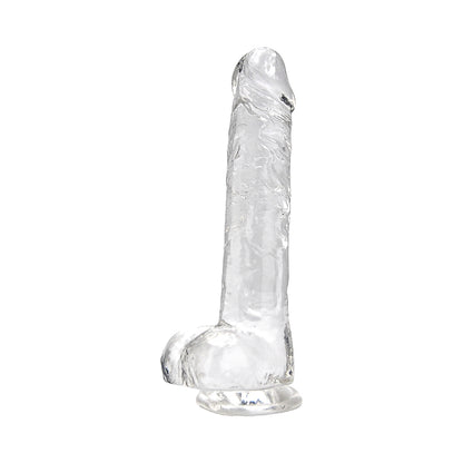Realistische Dildo met Ballen – Transparant – 21,5 cm Inbrengbaar – N12187