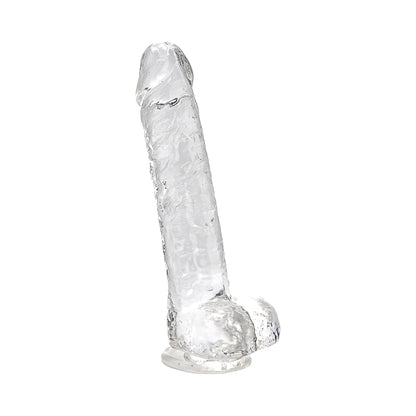 Realistische Dildo met Ballen – Transparant – 21,5 cm Inbrengbaar – N12187