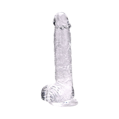 Realistische Dildo met Ballen – Transparant – 24 cm Inbrengbaar – N12188 - 9 Inch