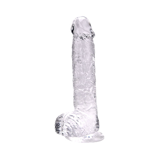 Realistische Dildo met Ballen – Transparant – 24 cm Inbrengbaar – N12188 - 9 Inch