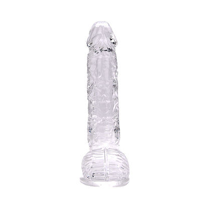 Realistische Dildo met Ballen – Transparant – 24 cm Inbrengbaar – N12188 - 9 Inch