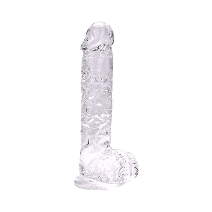Realistische Dildo met Ballen – Transparant – 24 cm Inbrengbaar – N12188 - 9 Inch