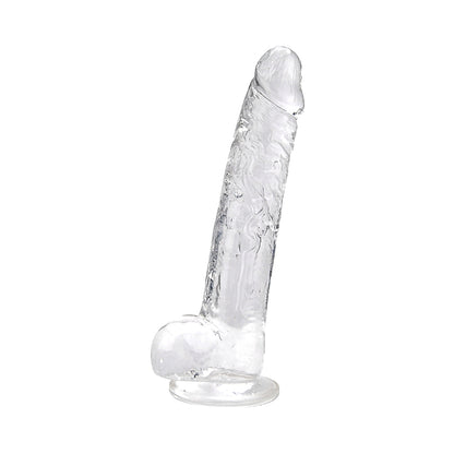 Realistische Dildo met Ballen – Transparant – 24 cm Inbrengbaar – N12188 - 9 Inch