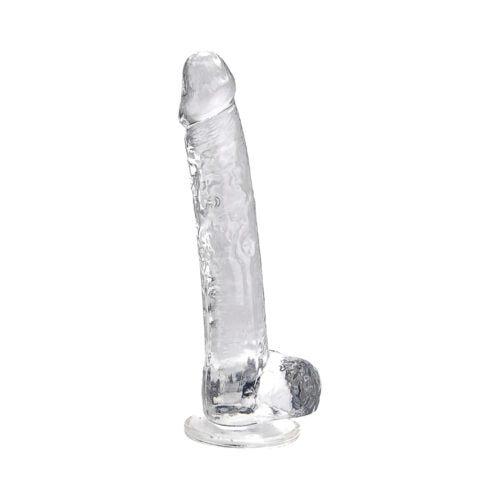 Loving Joy - 11 Inch Clear Realistic Dildo With Balls - 28 CM - N12189