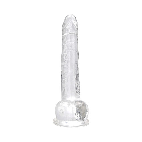 Loving Joy - 11 Inch Clear Realistic Dildo With Balls - 28 CM - N12189