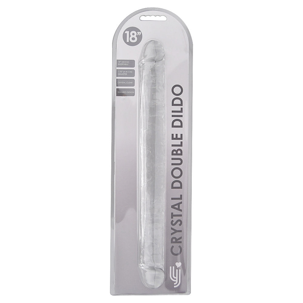 Loving Joy - 18 Inch Jelly Clear Double Dildo - Mega Size 45.5 CM Flexible - N12191