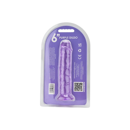 Paarse Realistische Dildo met Zuignap – 18 cm N12303