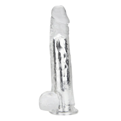 Loving Joy - 9 Inch Remote Vibrating Dildo Clear - Usb Rechargeable