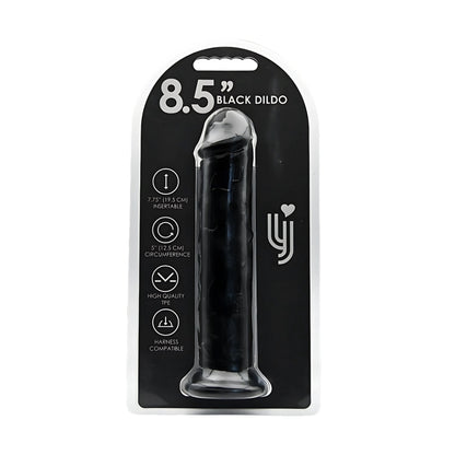 Loving Joy - 7.5 Inch Realistic Dildo Suction Cup Black - 20 Cm Strong Blister