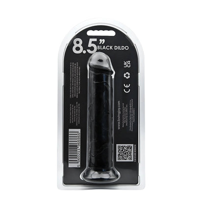 Loving Joy - 7.5 Inch Realistic Dildo Suction Cup Black - 20 Cm Strong Blister