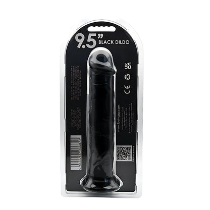 Loving Joy - 9.5 Inch Realistic Dildo Suction Cup Black - 23,5 Cm Strong Blister Dia 5 CM