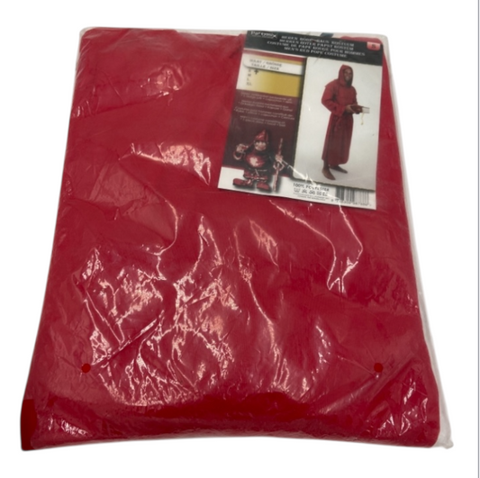 Pikante Rode Paus Verkleedset – Jurk met Capuchon & Tailleband