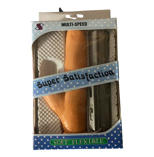 Super Satisfaction Realistische Vibrator Huidskleur 18 cm met Extra Anaal Stimulator – Werkt op Batterijen