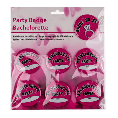 Kinky Pleasure - OB004 - Bachelorette Badges Buttons Set 7 Pieces - 10 Pack
