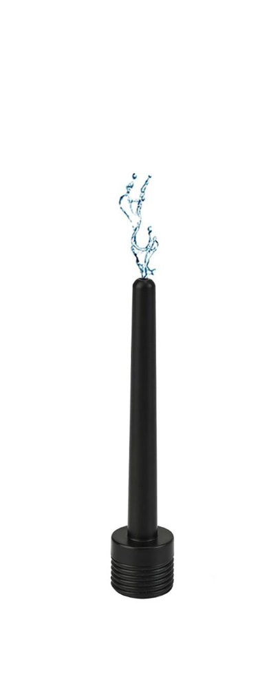Travel Anal Douche – Compacte Zwarte Anaaldouche - Hulpstuk voor douchekop
