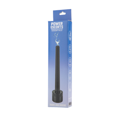 Travel Anal Douche – Compacte Zwarte Anaaldouche - Hulpstuk voor douchekop