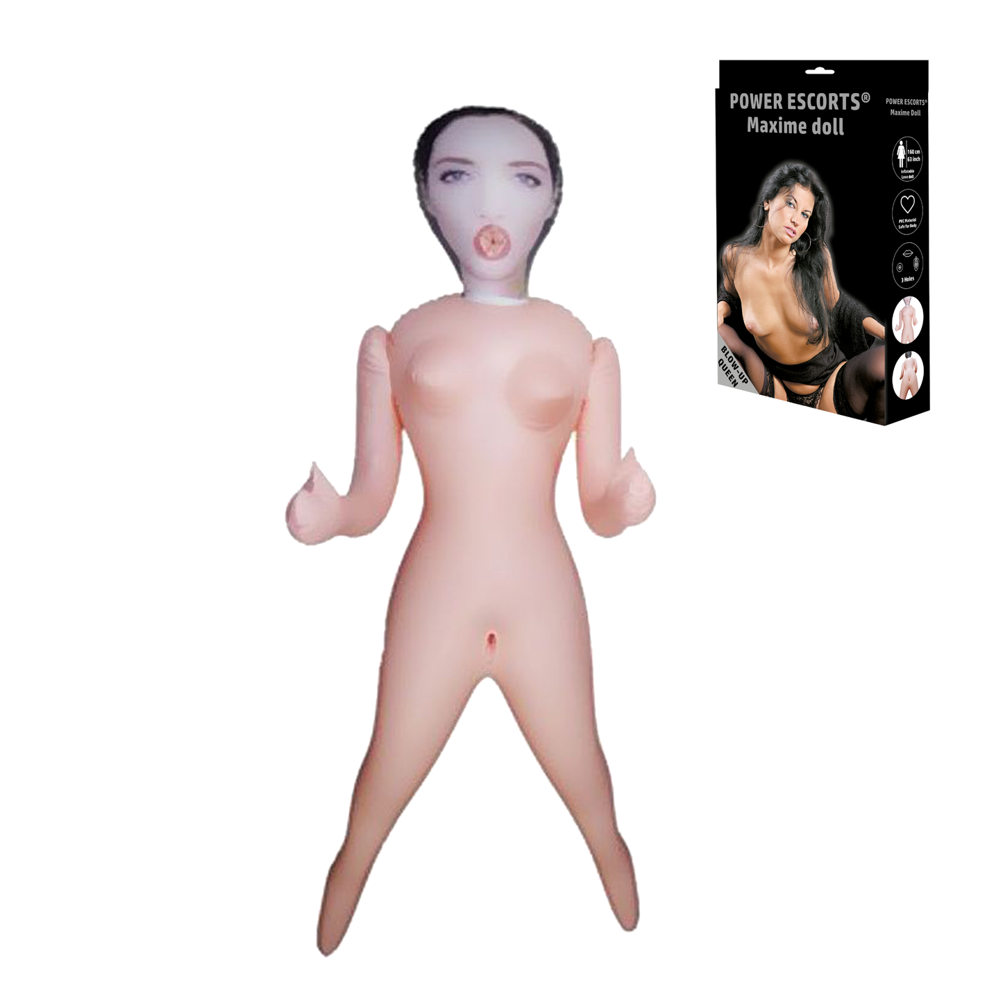 Maxime Opblaasbare Sekspop met 3 Openingen