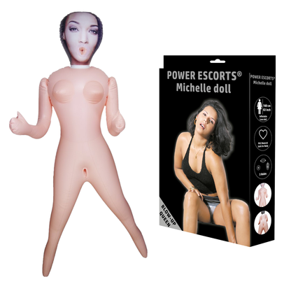 Michelle Opblaasbare Sekspop met 3 Openingen