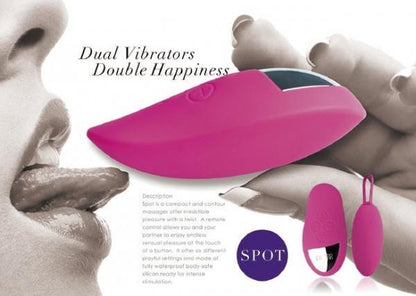 Spot Twin Vibrator –  Paars Eitje en Panty vibrator