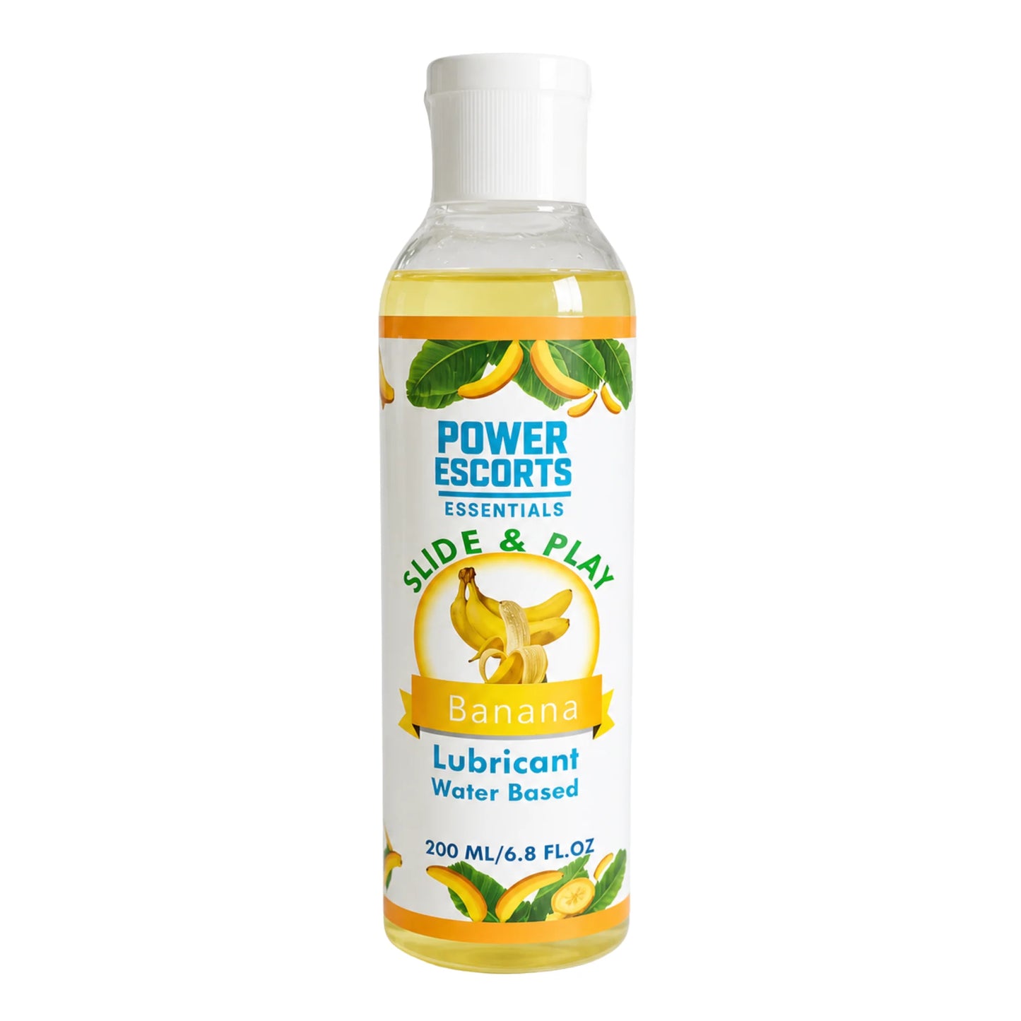 Power Escorts Slide & Play Banaan Glijmiddel 200 ml – Waterbasis