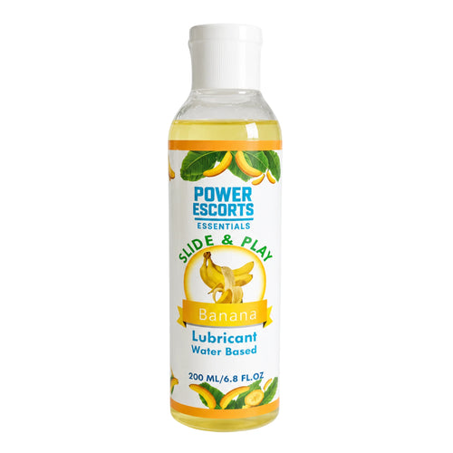 Power Escorts Slide & Play Banaan Glijmiddel 200 ml – Waterbasis
