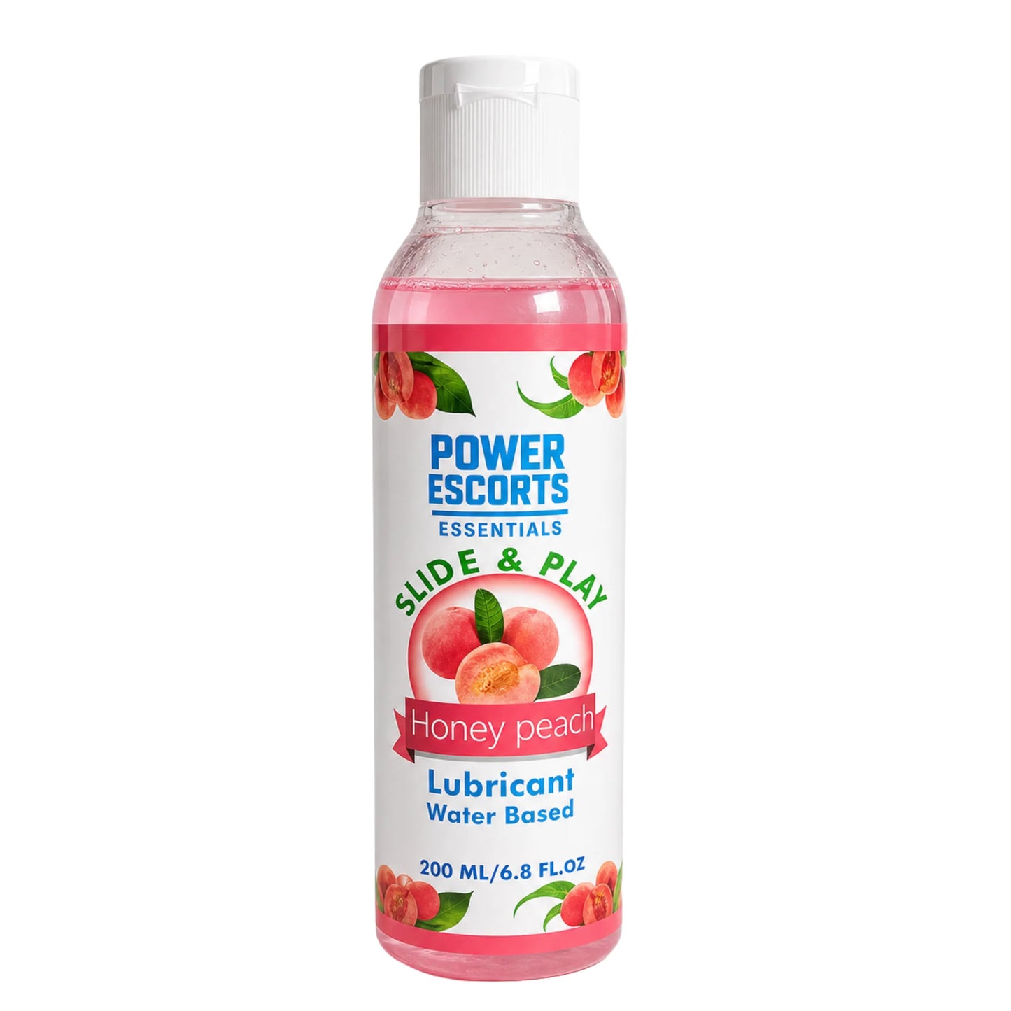 Power Escorts Slide & Play Honey Peach Glijmiddel 200 ml – Waterbasis