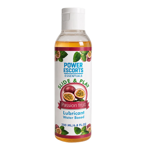 Power Escorts Slide & Play Passion Fruit Glijmiddel 200 ml – Waterbasis