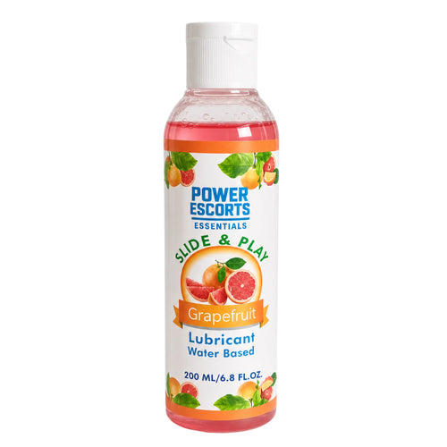Power Escorts Slide & Play Grapefruit Glijmiddel 200 ml – Waterbasis