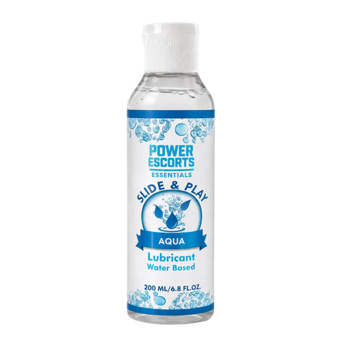 Power Escorts Slide & Play Aqua Glijmiddel 200 ml – Waterbasis
