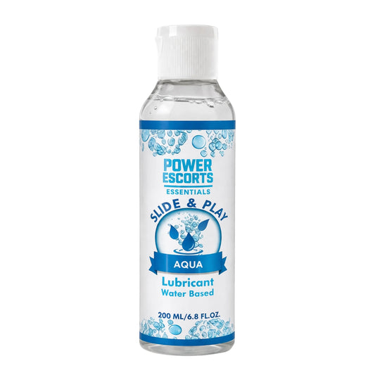 Power Escorts Slide & Play Aqua Glijmiddel 200 ml – Waterbasis