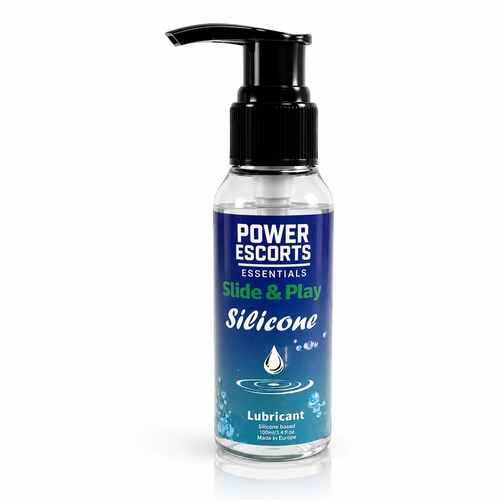 Power Escorts Slide & Play Silicone Glijmiddel 100 ml – Langdurig & Zijdezacht
