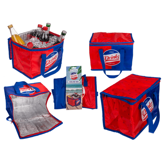 Timmy Toys - OB013 - Cooling Bag - ca. 28x20x18cm - ''Cold Drinks Like Ice'' - 10 Liter