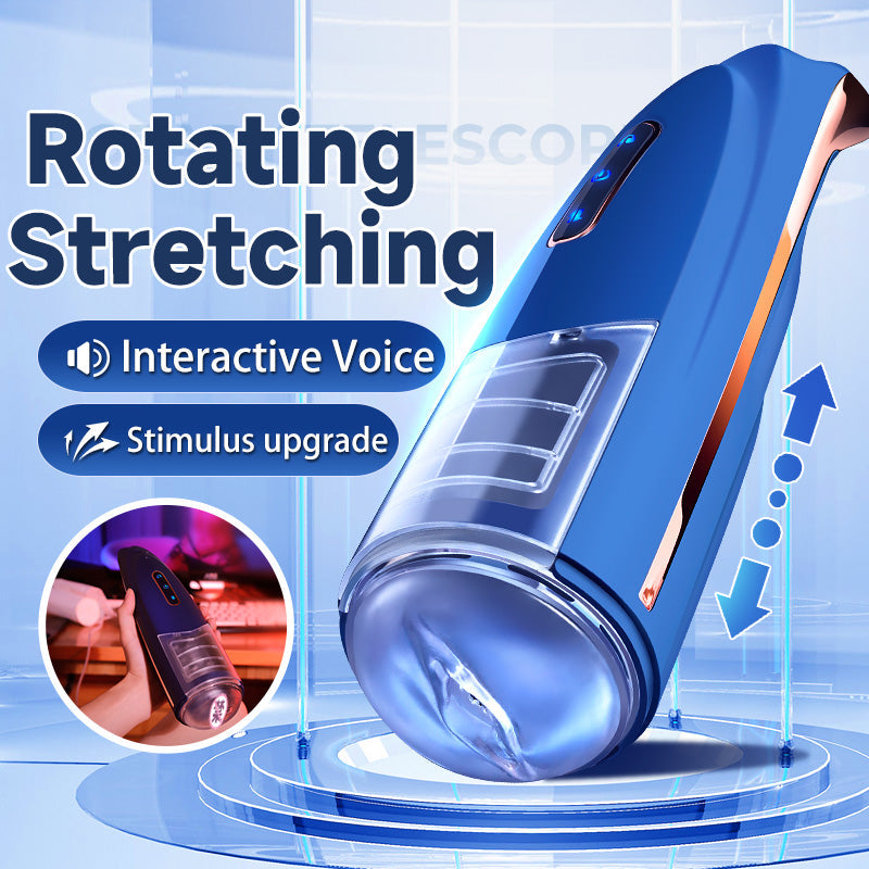 Lovesecret Premium – LS06 – Masturbator Pro 2 – Blauw – Mega Size – Oplaadbaar & Waterdicht