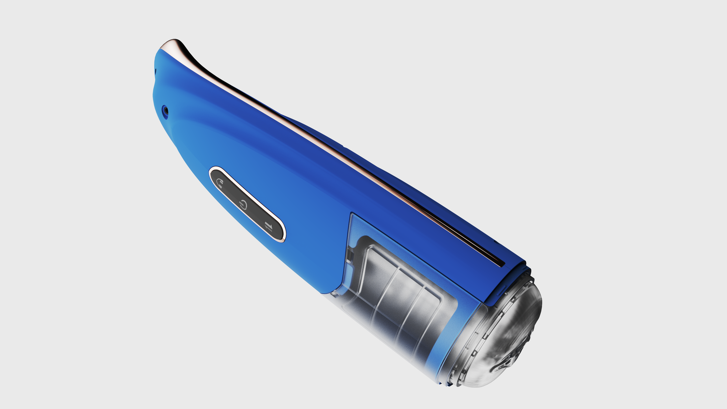 Lovesecret Premium – LS06 – Masturbator Pro 2 – Blauw – Mega Size – Oplaadbaar & Waterdicht