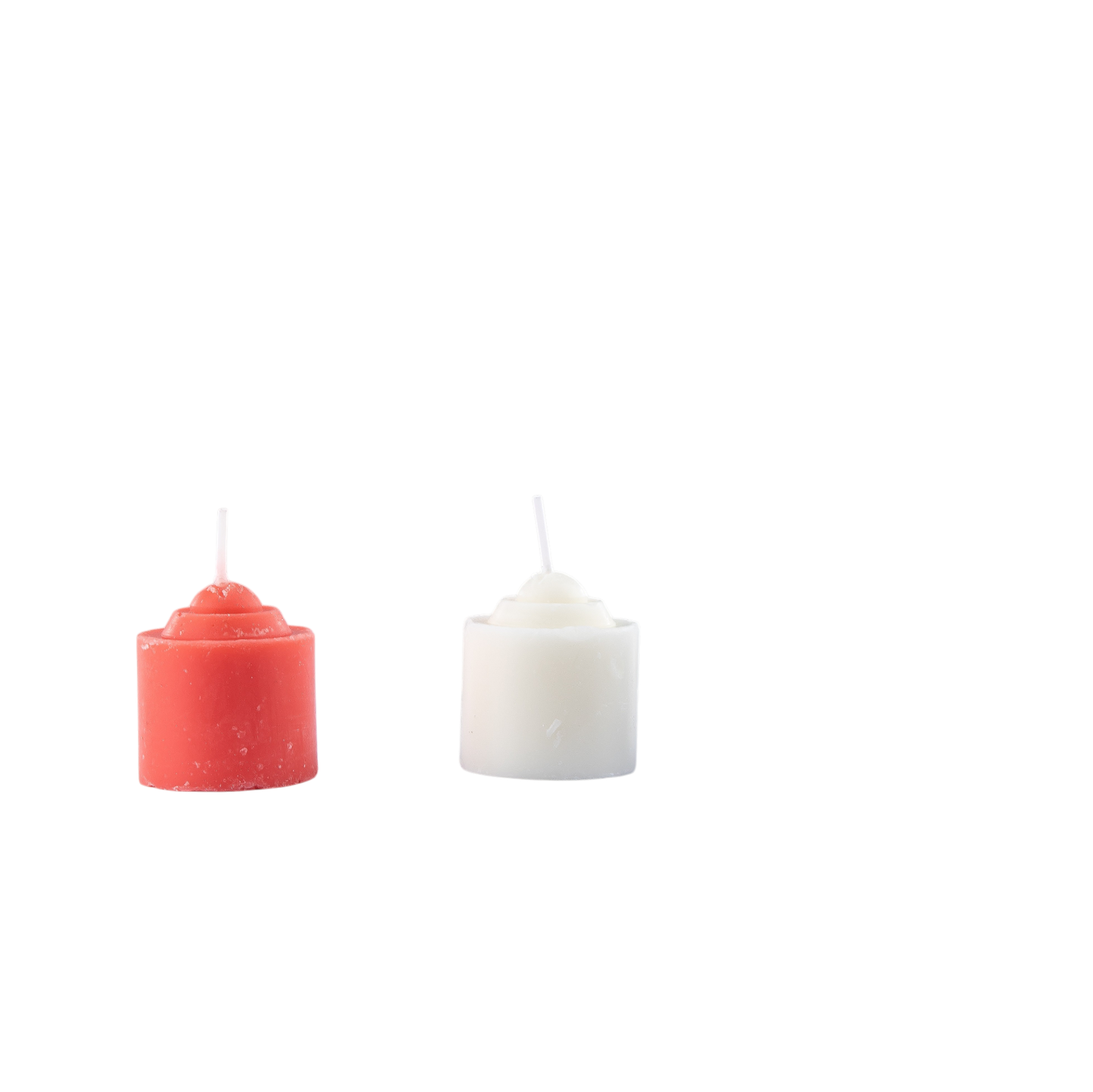 Sensuele Low Temperature Wax Play Kaarsen – Rood & Wit, 2 Stuks