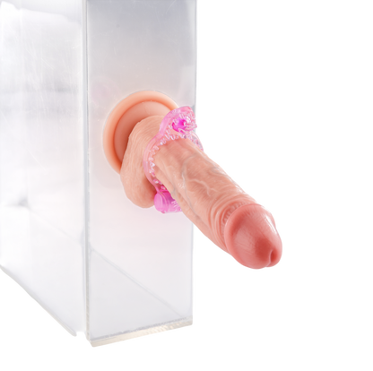 Vibrerende Cockring met Massagebolletjes – Pink